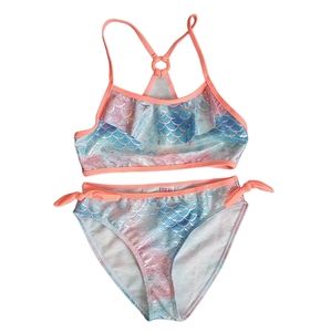 Size 10/12 NWOT Mermaid Scales 2 Piece Swimsuit